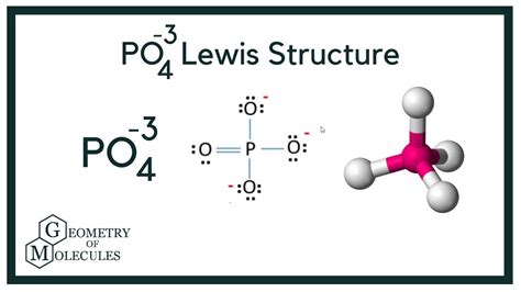 AX3E, AX5, etc),. . Lewis structure for po4 3